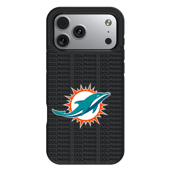Miami Dolphins Text Backdrop iPhone Bump Phone Case for Apple iPhone