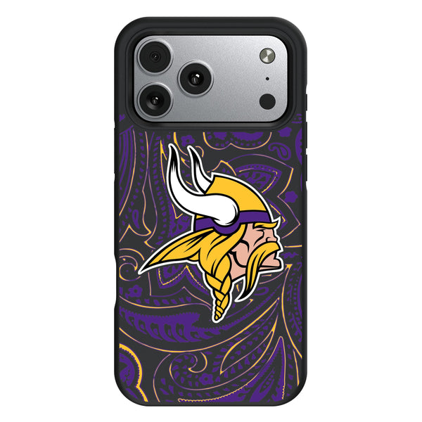 Minnesota Vikings Paisley iPhone Bump Phone Case for Apple iPhone