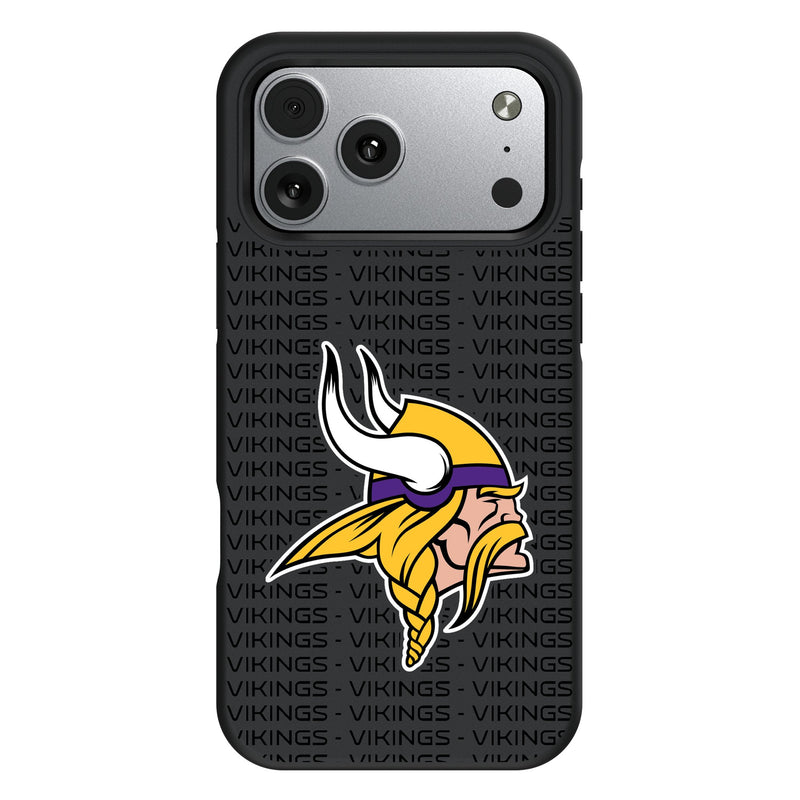 Minnesota Vikings Text Backdrop iPhone Bump Phone Case for Apple iPhone