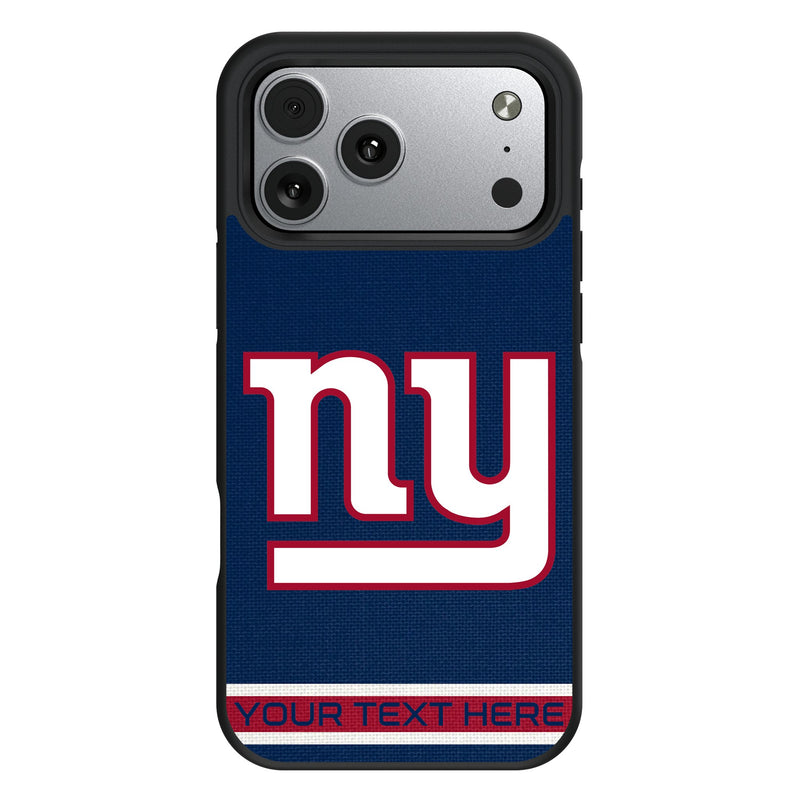 New York Giants Personalized Stripe iPhone Bump Phone Case for Apple iPhone