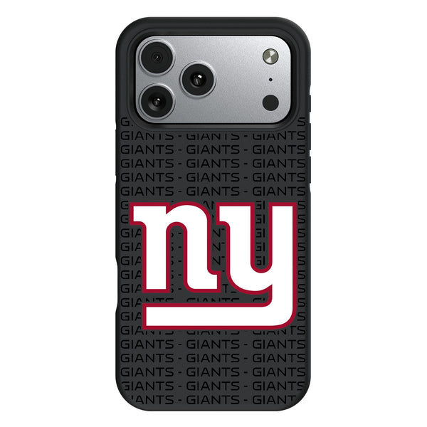 New York Giants Text Backdrop iPhone Bump Phone Case for Apple iPhone