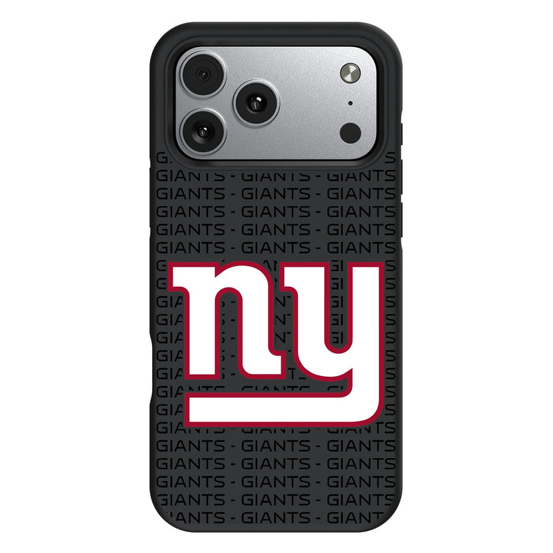 New York Giants Text Backdrop iPhone Bump Phone Case for Apple iPhone
