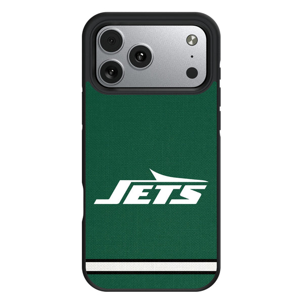 New York Jets Stripe iPhone Bump Phone Case for Apple iPhone
