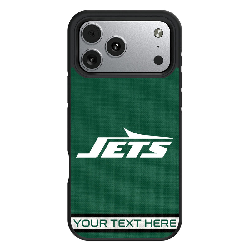 New York Jets Personalized Stripe iPhone Bump Phone Case for Apple iPhone