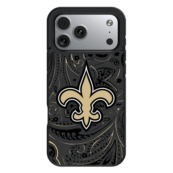 New Orleans Saints Paisley iPhone Bump Phone Case for Apple iPhone