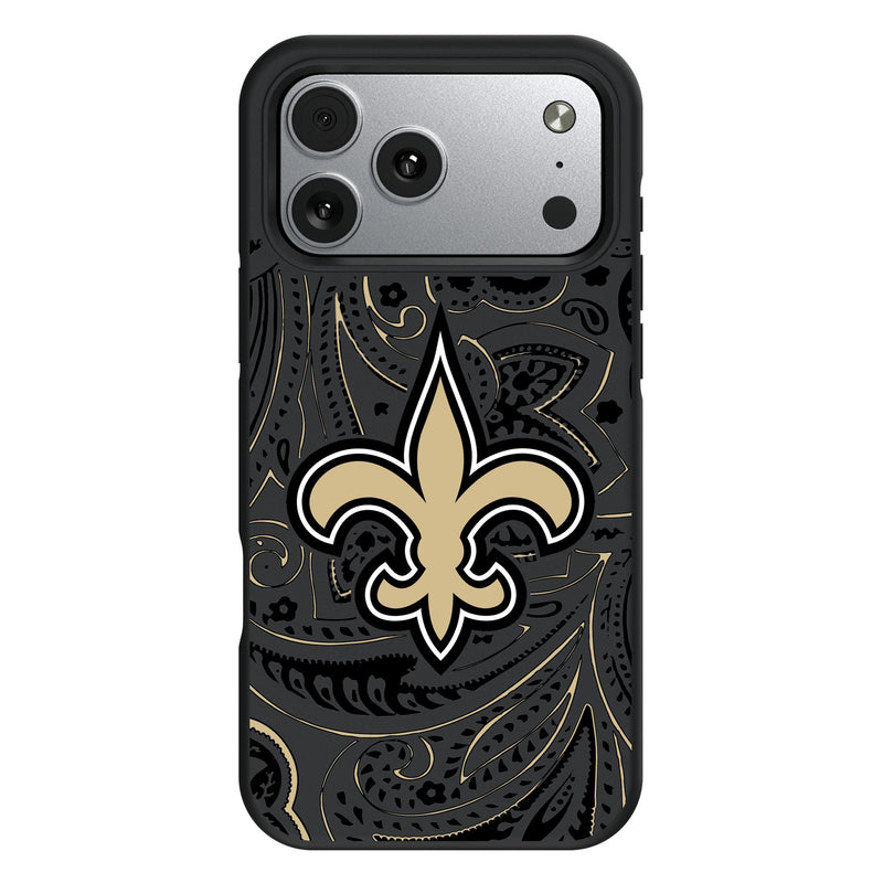 New Orleans Saints Paisley iPhone Bump Phone Case for Apple iPhone