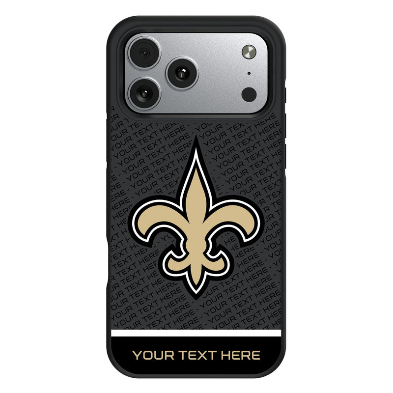 New Orleans Saints Personalized EndZone Plus iPhone Bump Phone Case for Apple iPhone
