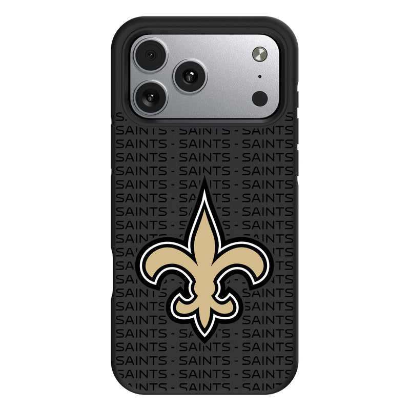 New Orleans Saints Text Backdrop iPhone Bump Phone Case for Apple iPhone