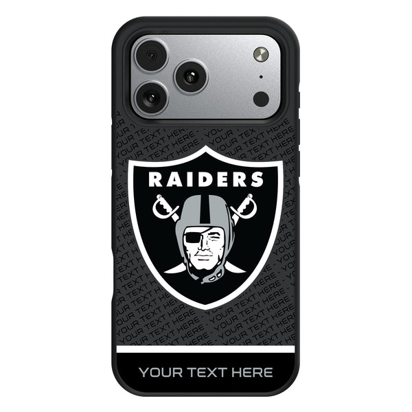 Las Vegas Raiders Personalized EndZone Plus iPhone Bump Phone Case for Apple iPhone