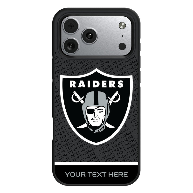 Las Vegas Raiders Personalized EndZone Plus iPhone Bump Phone Case for Apple iPhone