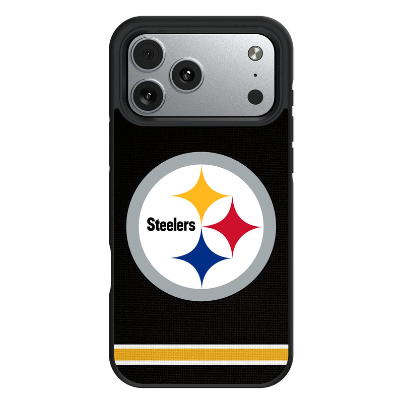 Pittsburgh Steelers Stripe iPhone Bump Phone Case for Apple iPhone