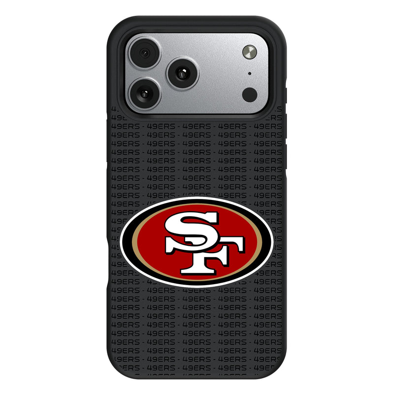 San Francisco 49ers Text Backdrop iPhone Bump Phone Case for Apple iPhone