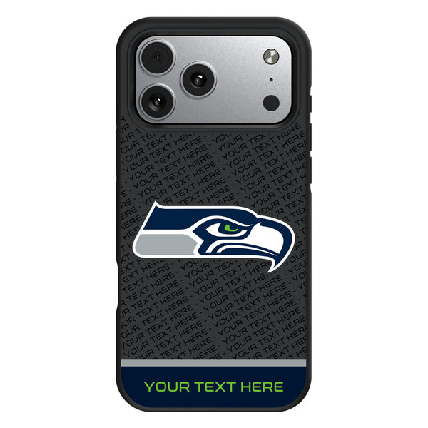 Seattle Seahawks Personalized EndZone Plus iPhone Bump Phone Case for Apple iPhone