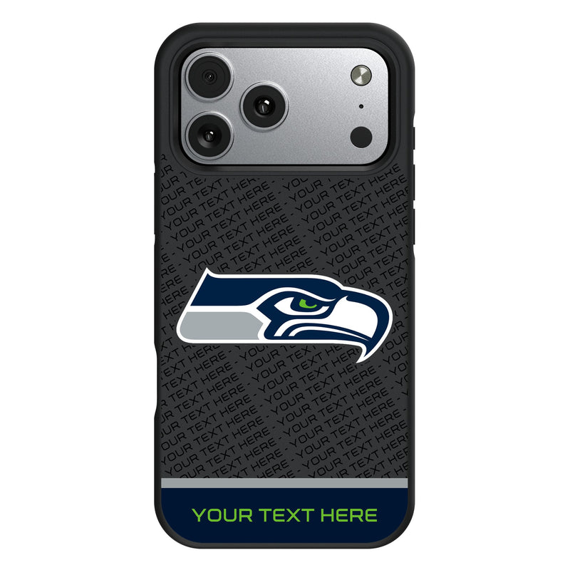 Seattle Seahawks Personalized EndZone Plus iPhone Bump Phone Case for Apple iPhone