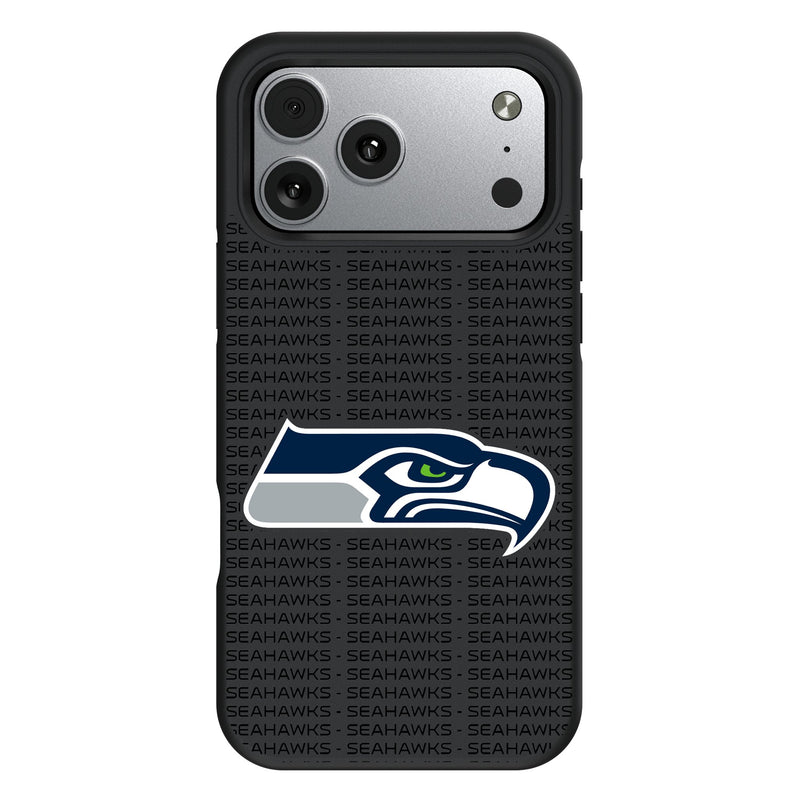 Seattle Seahawks Text Backdrop iPhone Bump Phone Case for Apple iPhone
