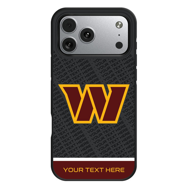 Washington Commanders Personalized EndZone Plus iPhone Bump Phone Case for Apple iPhone