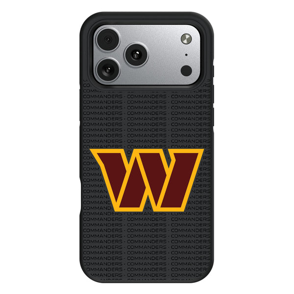 Washington Commanders Text Backdrop iPhone Bump Phone Case for Apple iPhone