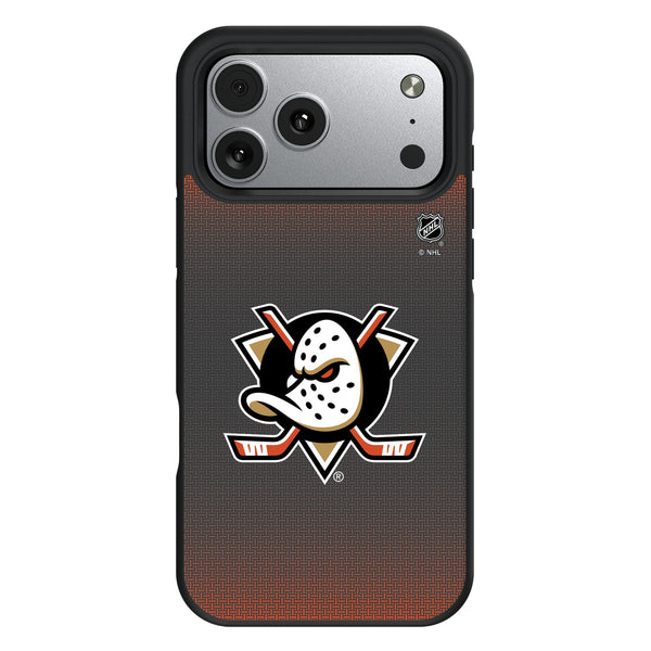 Anaheim Ducks Linen iPhone Bump Phone Case for Apple iPhone