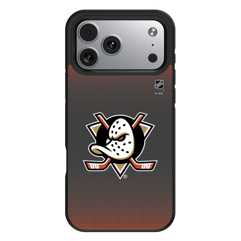 Anaheim Ducks Linen iPhone Bump Phone Case for Apple iPhone