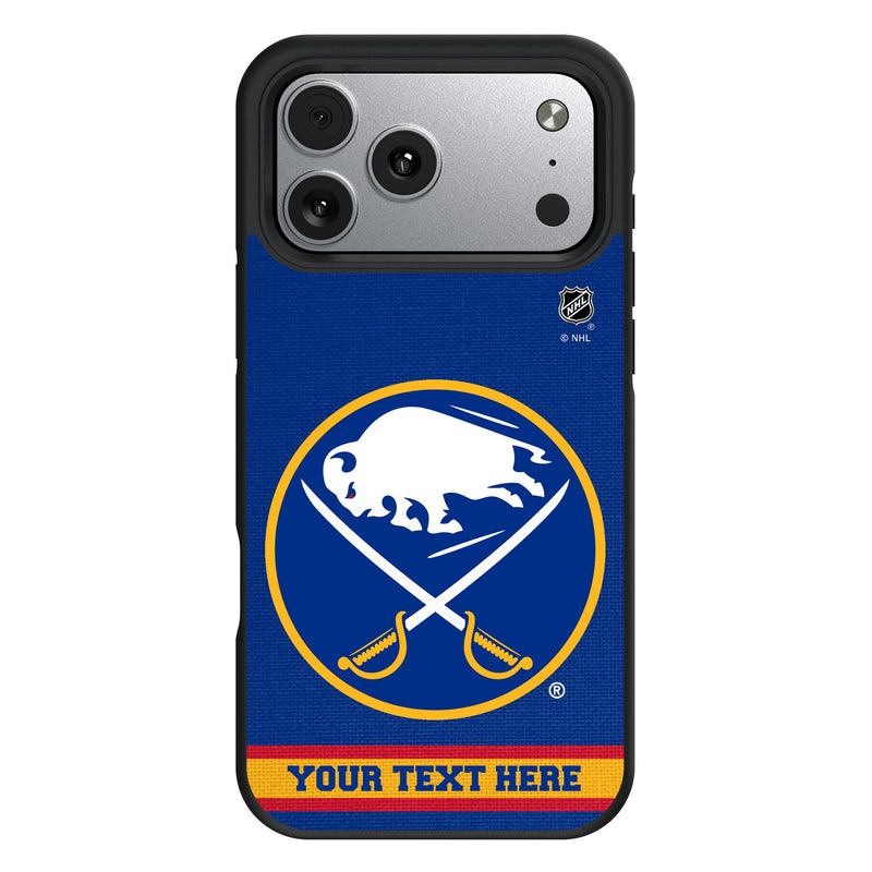 Buffalo Sabres Personalized Stripe iPhone Bump Phone Case for Apple iPhone