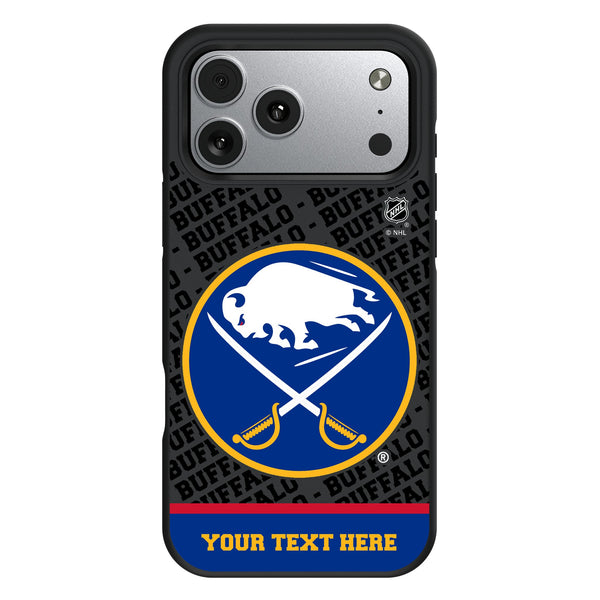 Buffalo Sabres Personalized EndZone Plus iPhone Bump Phone Case for Apple iPhone