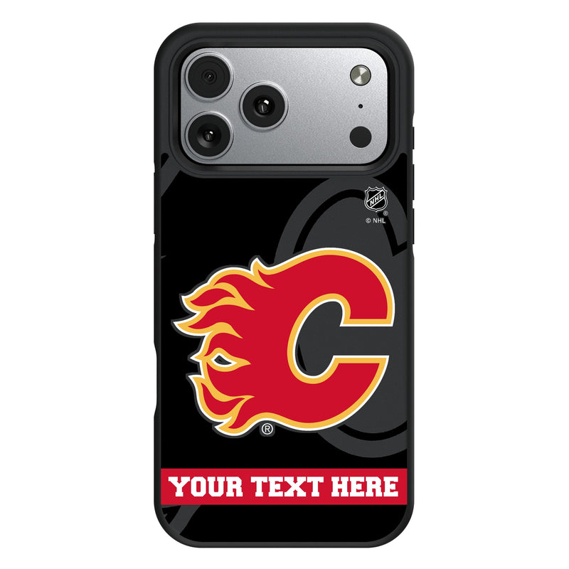Calgary Flames Personalized Tilt iPhone Bump Phone Case for Apple iPhone