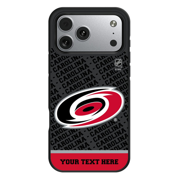 Carolina Hurricanes Personalized EndZone Plus iPhone Bump Phone Case for Apple iPhone