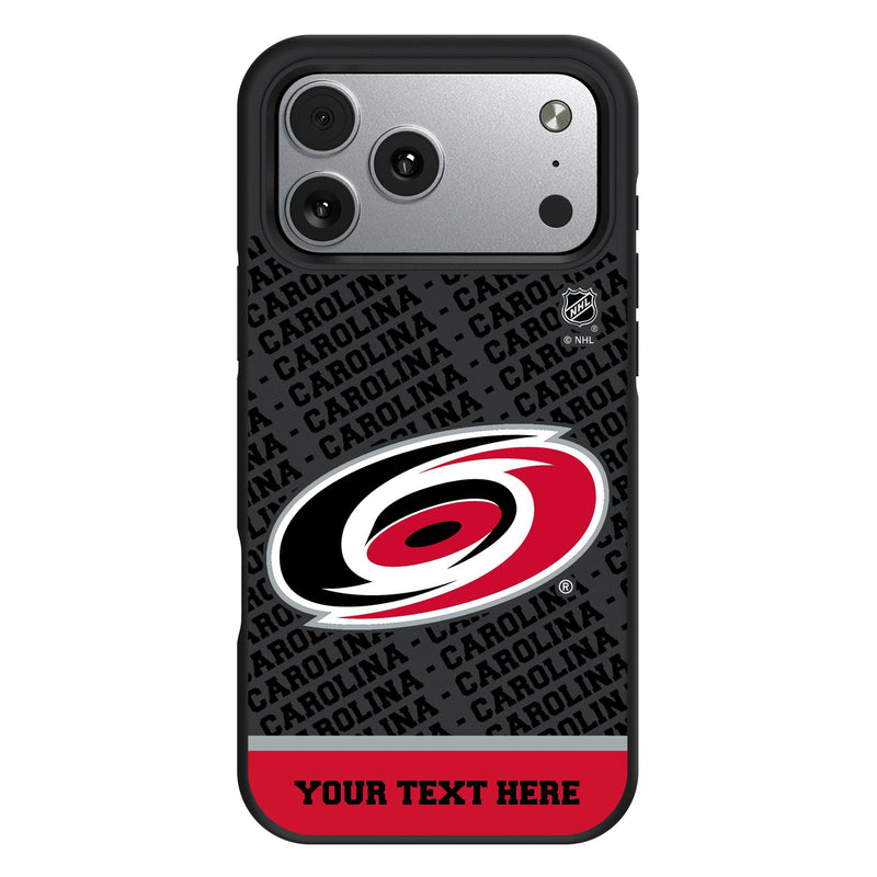 Carolina Hurricanes Personalized EndZone Plus iPhone Bump Phone Case for Apple iPhone