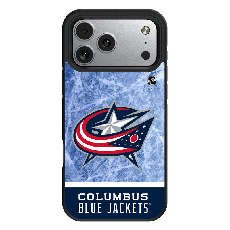 Columbus Blue Jackets Ice Wordmark iPhone Bump Phone Case for Apple iPhone