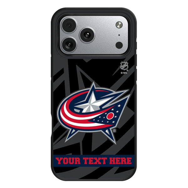Columbus Blue Jackets Personalized Tilt iPhone Bump Phone Case for Apple iPhone