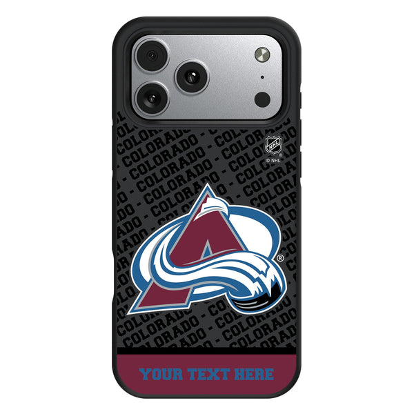 Colorado Avalanche Personalized EndZone Plus iPhone Bump Phone Case for Apple iPhone
