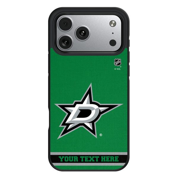 Dallas Stars Personalized Stripe iPhone Bump Phone Case for Apple iPhone