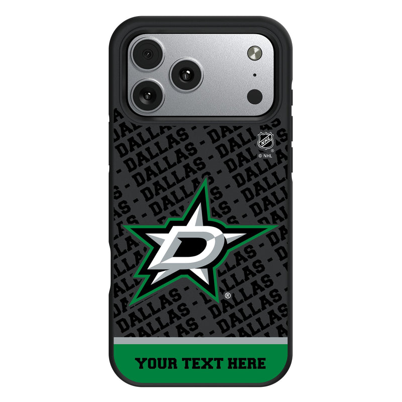 Dallas Stars Personalized EndZone Plus iPhone Bump Phone Case for Apple iPhone
