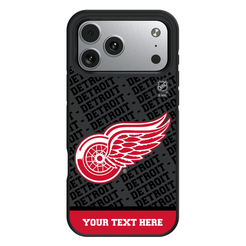 Detroit Red Wings Personalized EndZone Plus iPhone Bump Phone Case for Apple iPhone