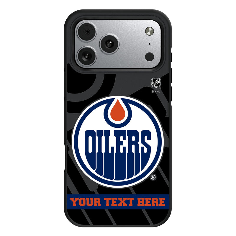 Edmonton Oilers Personalized Tilt iPhone Bump Phone Case for Apple iPhone