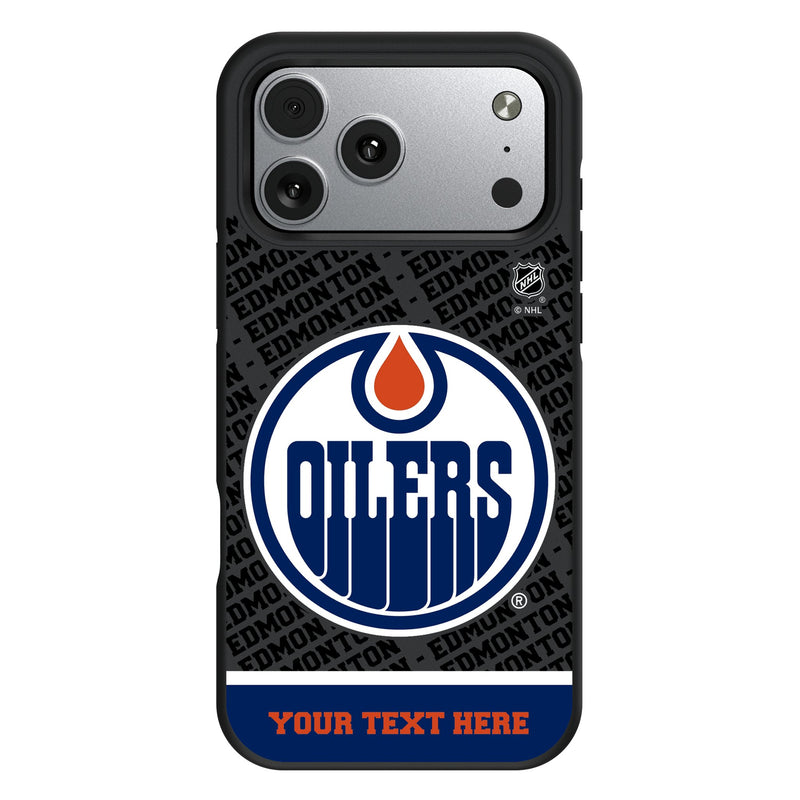 Edmonton Oilers Personalized EndZone Plus iPhone Bump Phone Case for Apple iPhone