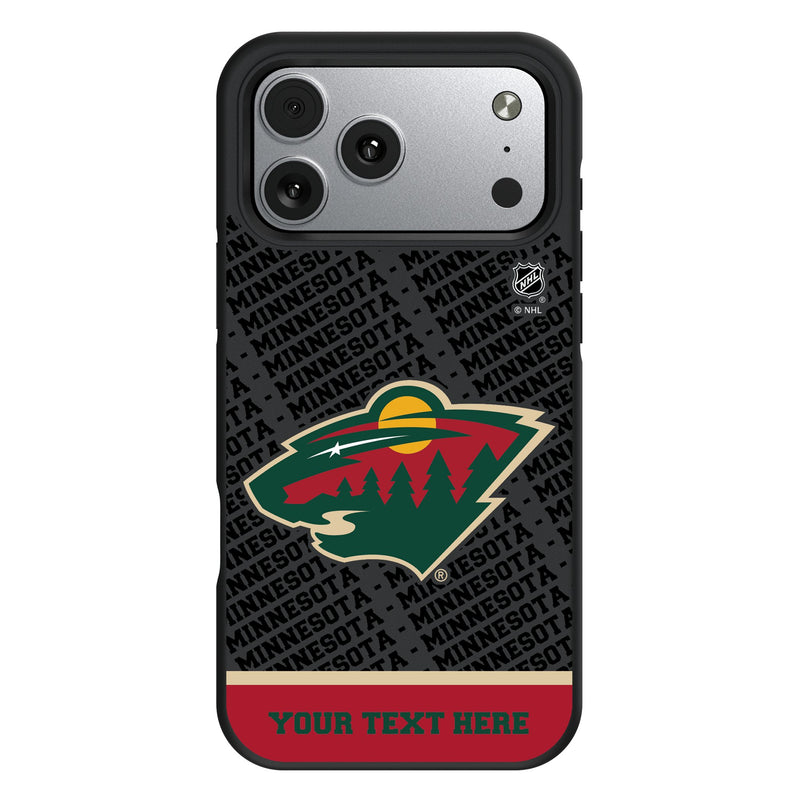 Minnesota Wild Personalized EndZone Plus iPhone Bump Phone Case for Apple iPhone