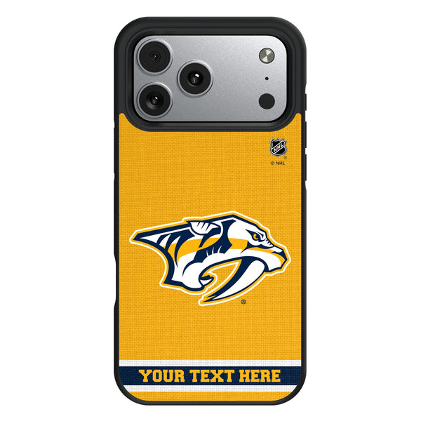 Nashville Predators Personalized Stripe iPhone Bump Phone Case for Apple iPhone
