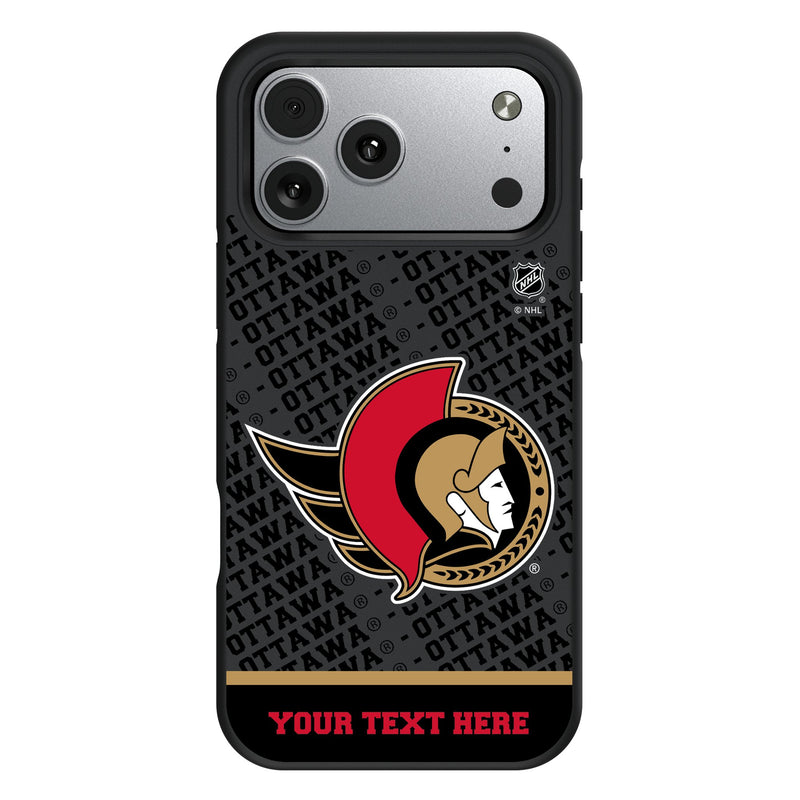 Ottawa Senators Personalized EndZone Plus iPhone Bump Phone Case for Apple iPhone