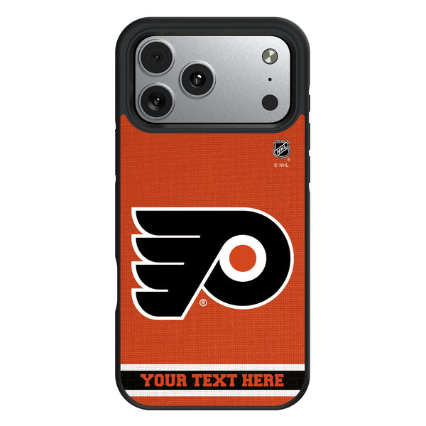 Philadelphia Flyers Personalized Stripe iPhone Bump Phone Case for Apple iPhone