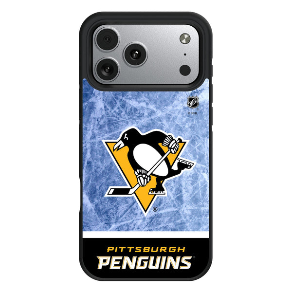 Pittsburgh Penguins Ice Wordmark iPhone Bump Phone Case for Apple iPhone