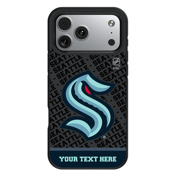 Seattle Kraken Personalized EndZone Plus iPhone Bump Phone Case for Apple iPhone