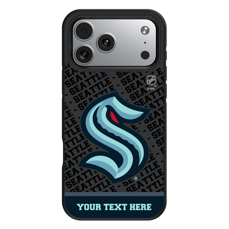 Seattle Kraken Personalized EndZone Plus iPhone Bump Phone Case for Apple iPhone