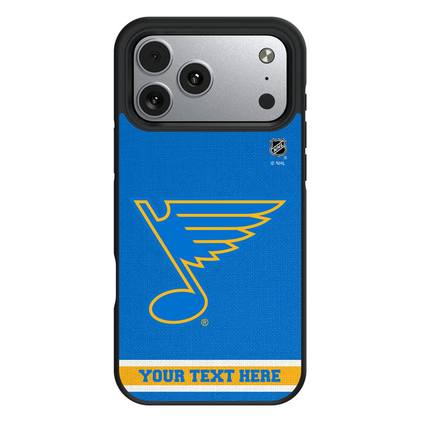 St. Louis Blues Personalized Stripe iPhone Bump Phone Case for Apple iPhone