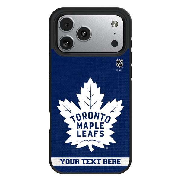 Toronto Maple Leafs Personalized Stripe iPhone Bump Phone Case for Apple iPhone