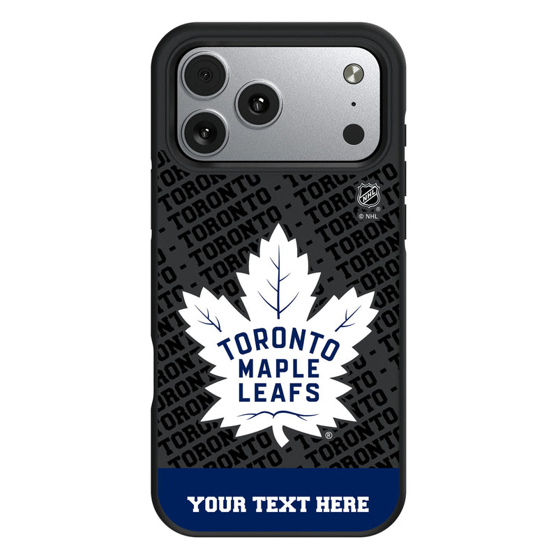 Toronto Maple Leafs Personalized EndZone Plus iPhone Bump Phone Case for Apple iPhone