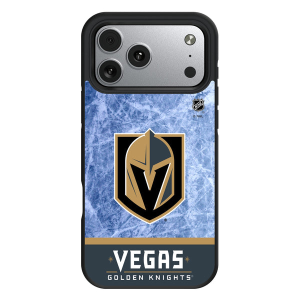 Vegas Golden Knights Ice Wordmark iPhone Bump Phone Case for Apple iPhone