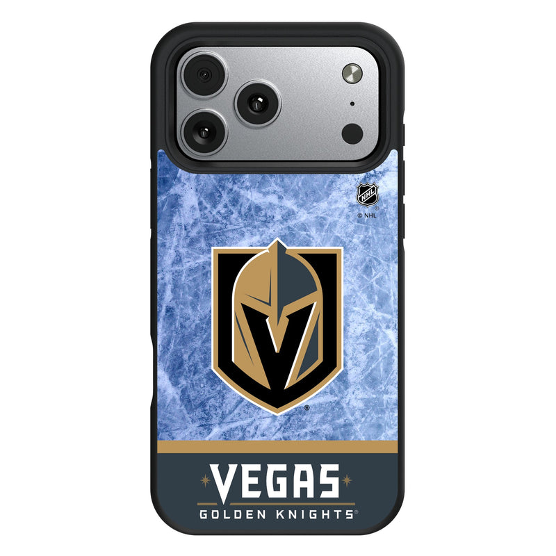 Vegas Golden Knights Ice Wordmark iPhone Bump Phone Case for Apple iPhone