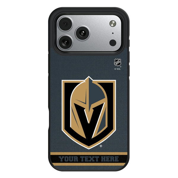 Vegas Golden Knights Personalized Stripe iPhone Bump Phone Case for Apple iPhone