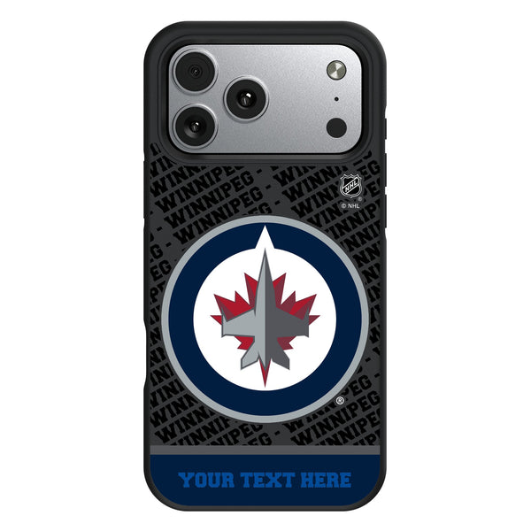 Winnipeg Jets Personalized EndZone Plus iPhone Bump Phone Case for Apple iPhone